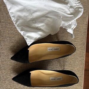 Jimmy Choo black suede pumps